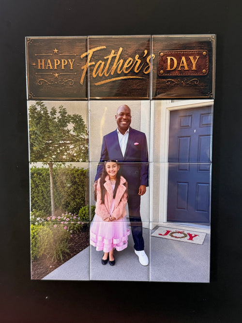 Father's Day Puzzle Magnet Set - 12 Piece (Choose your banner)